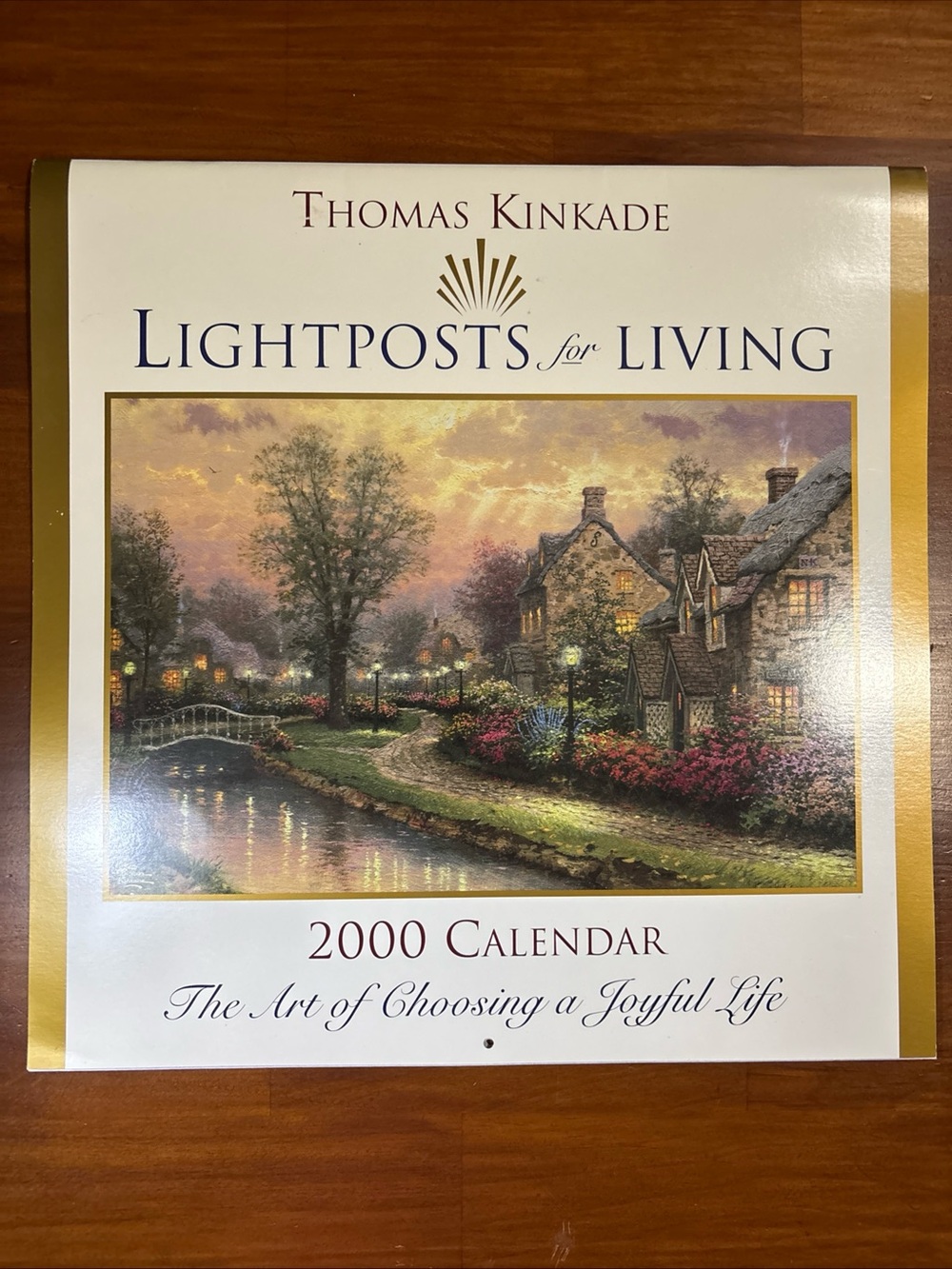 2000 Calendar Thomas Kinkade Lightpost For Living - The art of a Joyful Life